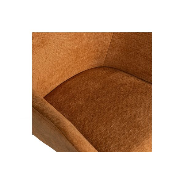 Vos Eetkamerstoel Geweven Stof Cinnamon