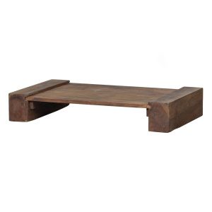 Cuno Salontafel Laag Hout Donkerbruin