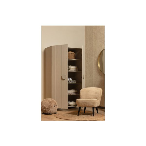 Sara Fauteuil Imitatiebont Naturel