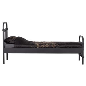 Moos Bed Metaal Zwart 90x200 Cm