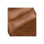 Nika Draaifauteuil Leerlook Cognac