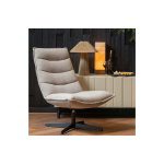 Nika Draaifauteuil BouclÉ Taupe Melange