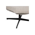 Nika Draaifauteuil BouclÉ Taupe Melange