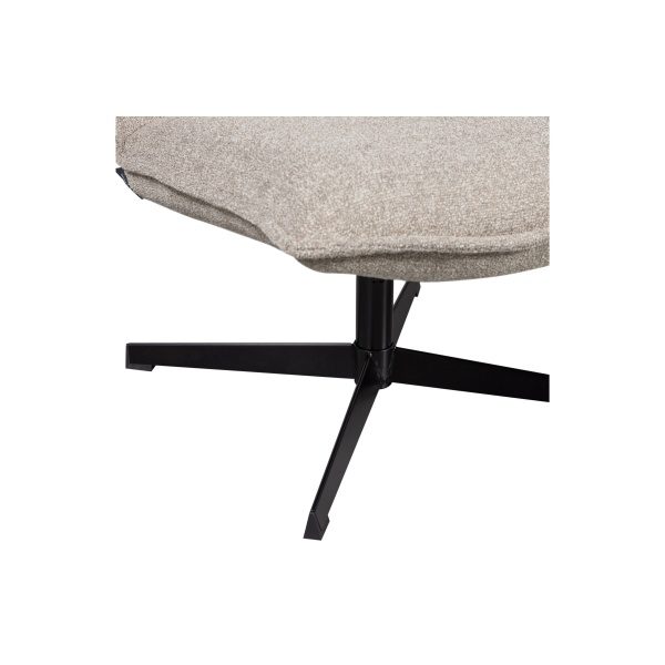 Nika Draaifauteuil BouclÉ Taupe Melange