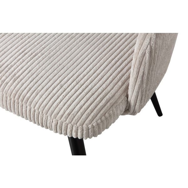 Ferdy Eetkamerstoel Met Grove Rib Pearl