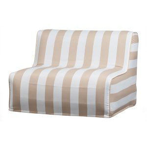 Sit On Air Opblaasbare Fauteuil Gestreept Zand/wit