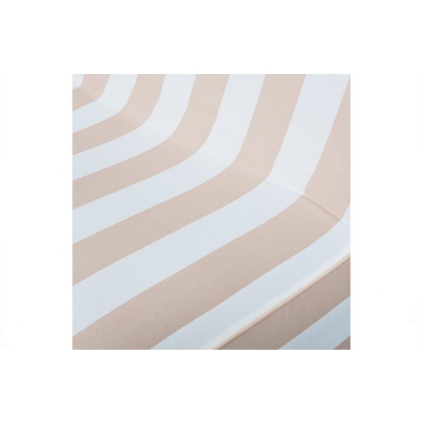 Sit On Air Opblaasbare Fauteuil Gestreept Zand/wit