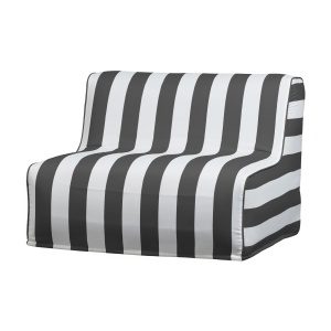Sit On Air Opblaasbare Fauteuil Gestreept Zwart/wit