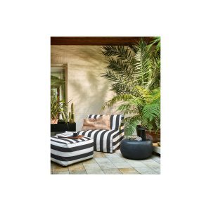 Sit On Air Opblaasbare Fauteuil Gestreept Zwart/wit