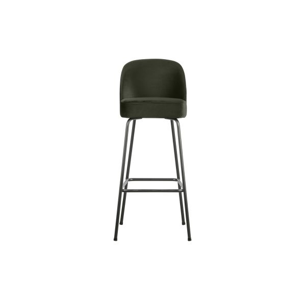 Vogue Barstoel 80cm Fluweel Dark Green