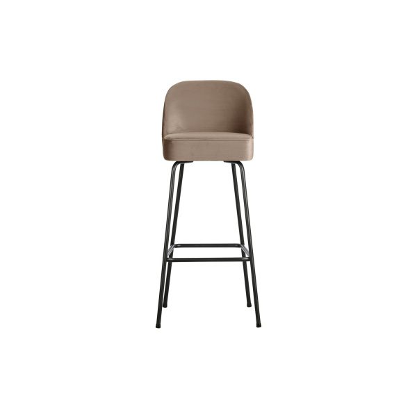 Vogue Barstoel 80cm Fluweel Khaki
