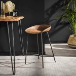 Barstoel PU ergo zit VPE4 / PU leather look donkerbruin