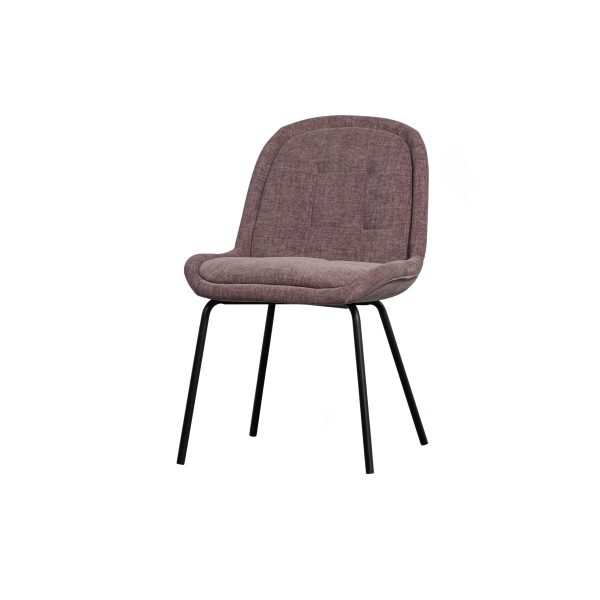 Crate Eetkamerstoel Glanzend Fluweel Mauve
