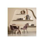 Crate Eetkamerstoel Glanzend Fluweel Mauve