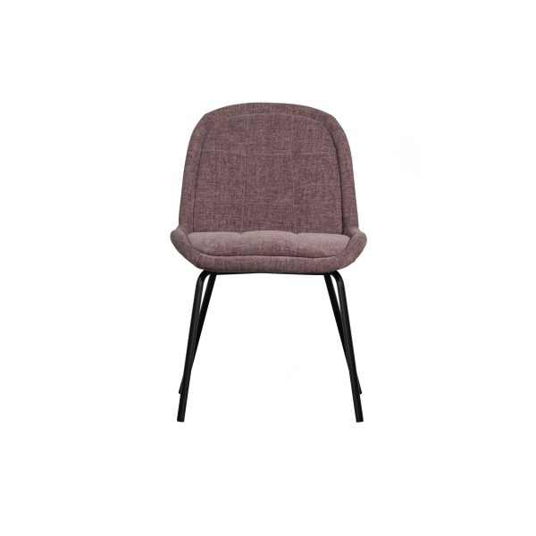 Crate Eetkamerstoel Glanzend Fluweel Mauve