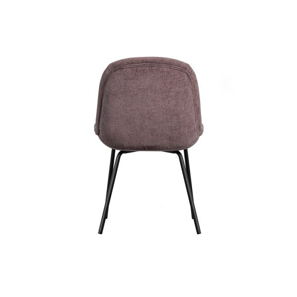 Crate Eetkamerstoel Glanzend Fluweel Mauve