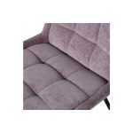 Crate Eetkamerstoel Glanzend Fluweel Mauve
