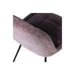 Crate Eetkamerstoel Glanzend Fluweel Mauve