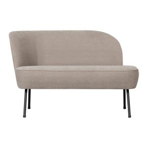 Vogue Lounge Fauteuil Links Geweven Stof Zand