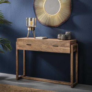 Kaptafel Gobi 2L / Massief mango zandkleur
