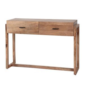 Kaptafel Gobi 2L / Massief mango zandkleur