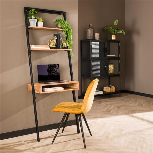 Wand kaptafel step / Massief acacia naturel