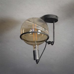 Plafondlamp 1L saturn voor 20 lichtbron / Oud zilver