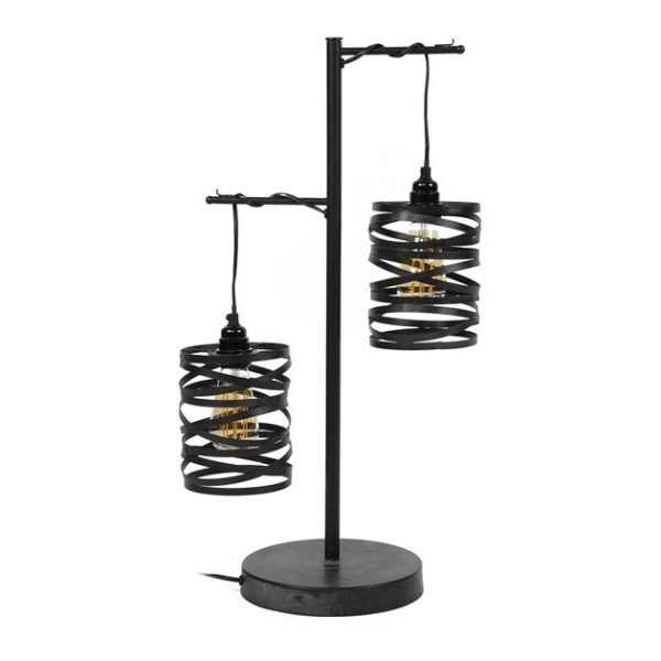 Tafellamp 2L spindle / Slate grey
