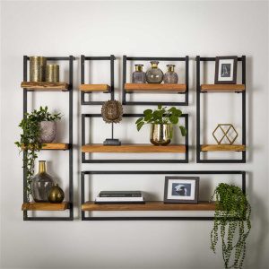 Wandplank edge 20cm / Massief acacia naturel