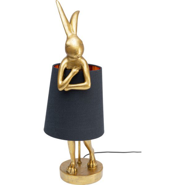 Tafellamp Animal Rabbit Gold/Black 68 cm