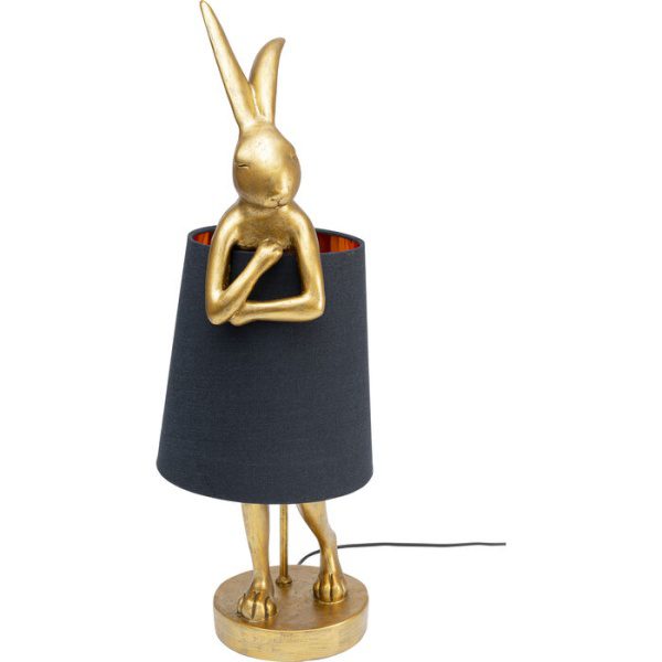 Tafellamp Animal Rabbit Gold/Black 68 cm