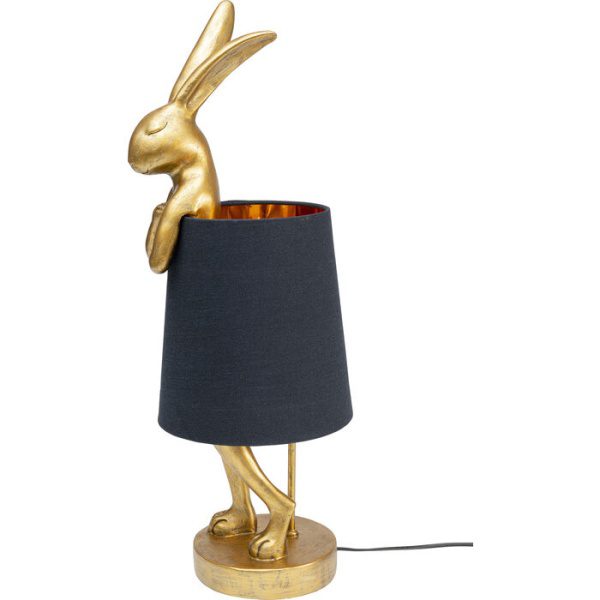 Tafellamp Animal Rabbit Gold/Black 68 cm