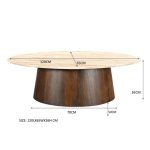 Salontafel Valentino Oval 120 cm