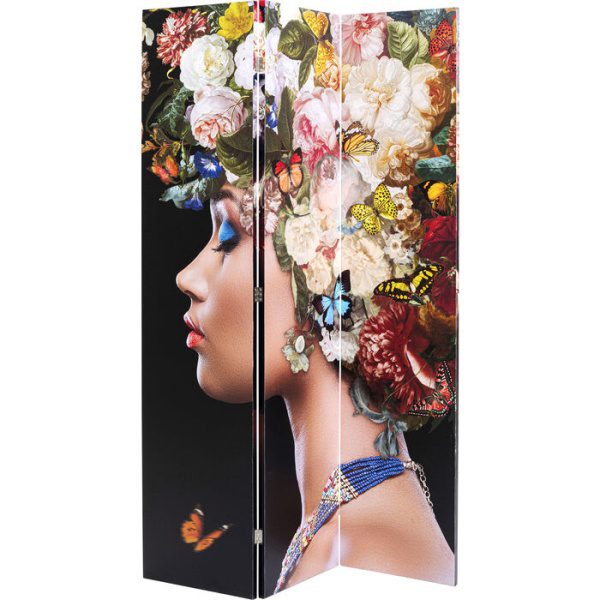 Room Divider Flowery Shoulder vs Bunch Flowers 120
