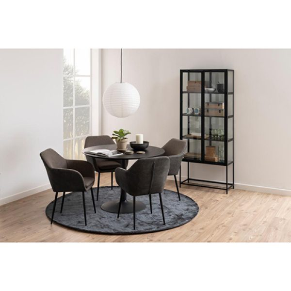 Eettafel Ibiza Mat Zwart