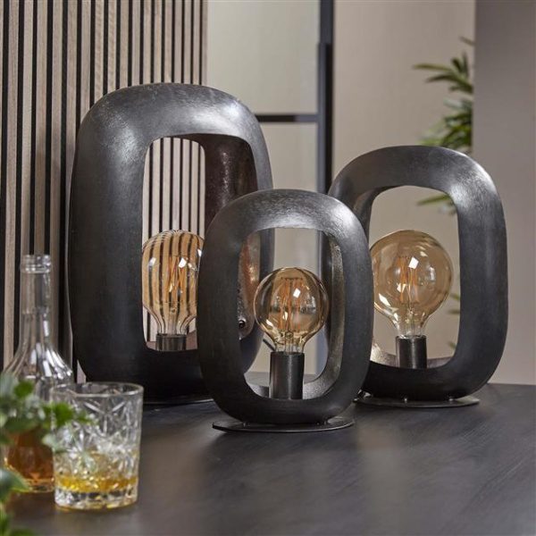 Tafellamp Arch XL / Zwart nikkel