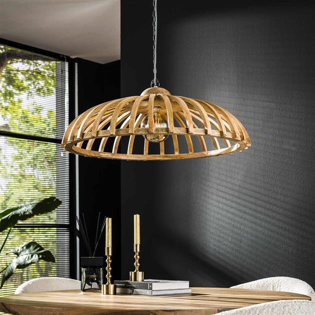 Hanglamp 65 span / Massief mango naturel