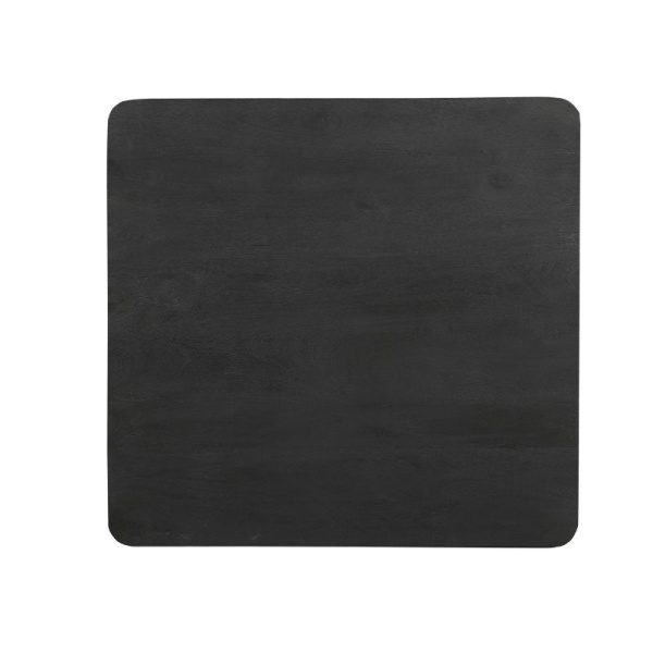 Eettafel Omaha black 90 x 90 cm