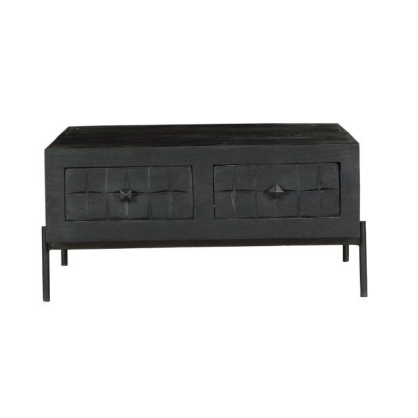 Salontafel Brandy Black 80 x 80 cm
