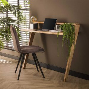 Bureau/kaptafel angle solid / Massief acacia naturel