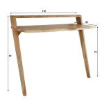 Bureau/kaptafel angle solid / Massief acacia naturel