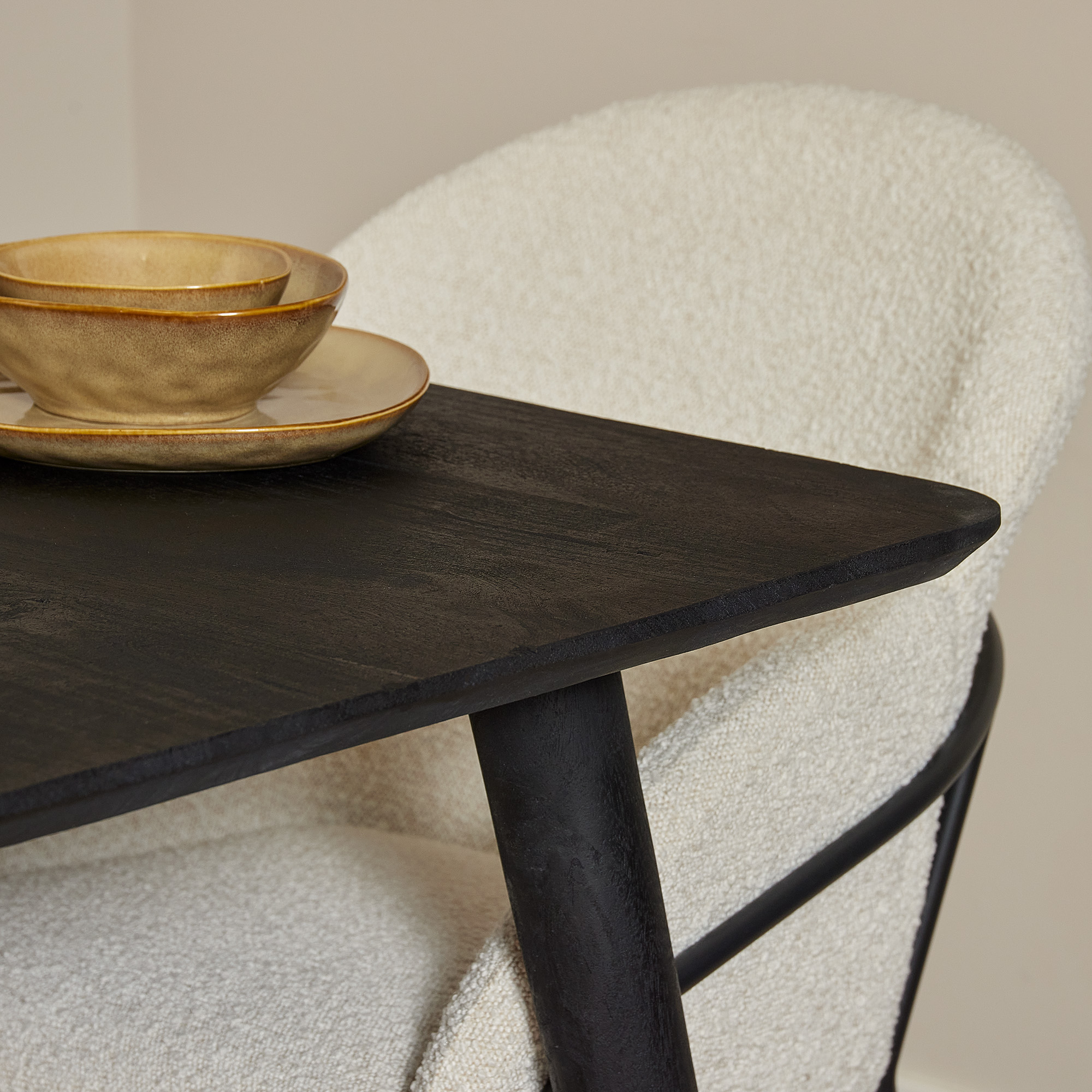 Eettafel Omaha Black 180 cm