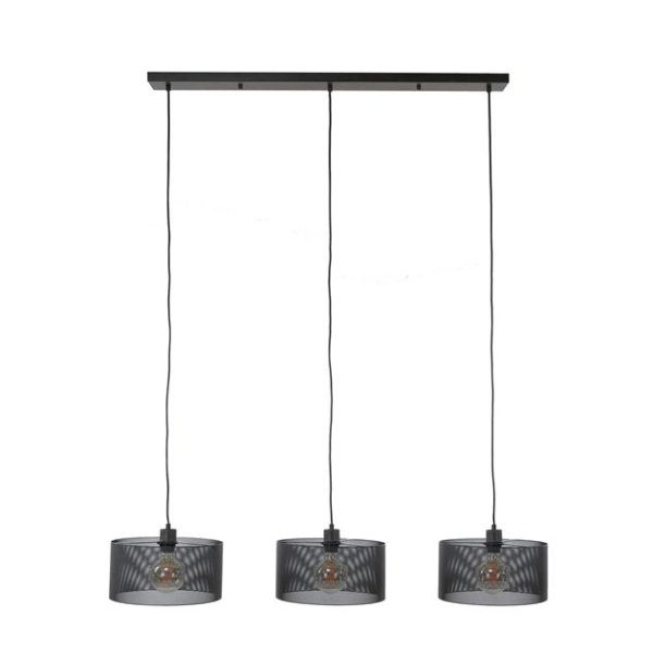 Hanglamp 3L mesh round / Artic zwart