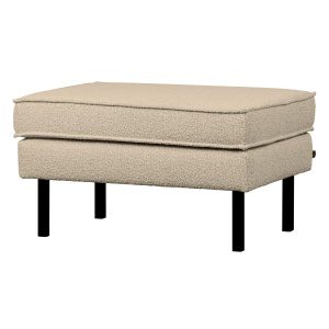 Rodeo Hocker Op Poten BouclÉ Beige