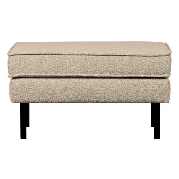 Rodeo Hocker Op Poten BouclÉ Beige