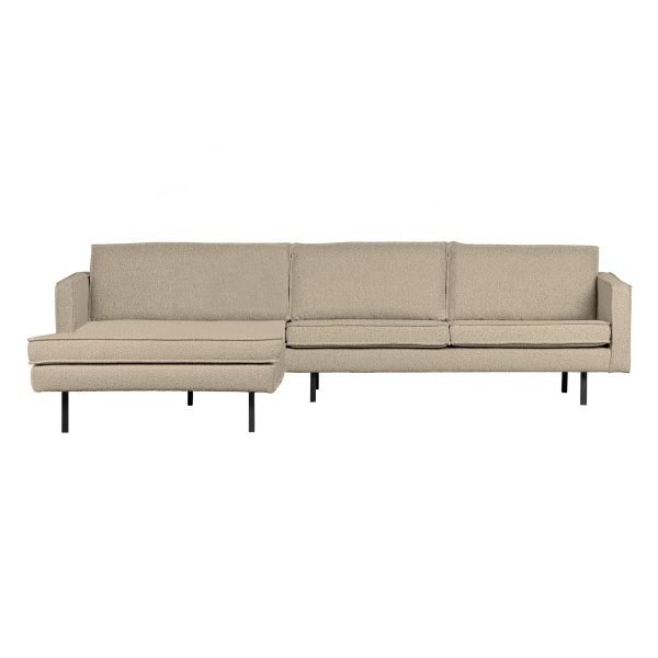 Rodeo Chaise Longue Links BouclÉ Beige