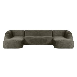 Sloping U-vorm Bank Structure Velvet Frost