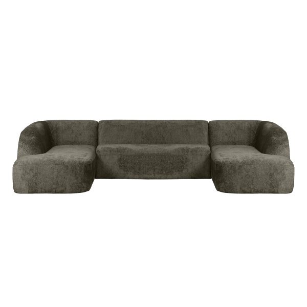 Sloping U-vorm Bank Structure Velvet Frost
