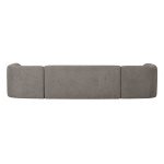 Sloping U-vorm Bank Grijs Melange