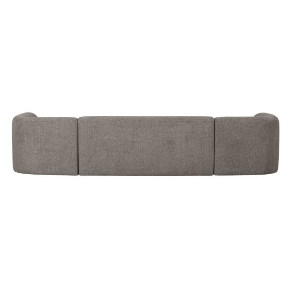 Sloping U-vorm Bank Grijs Melange